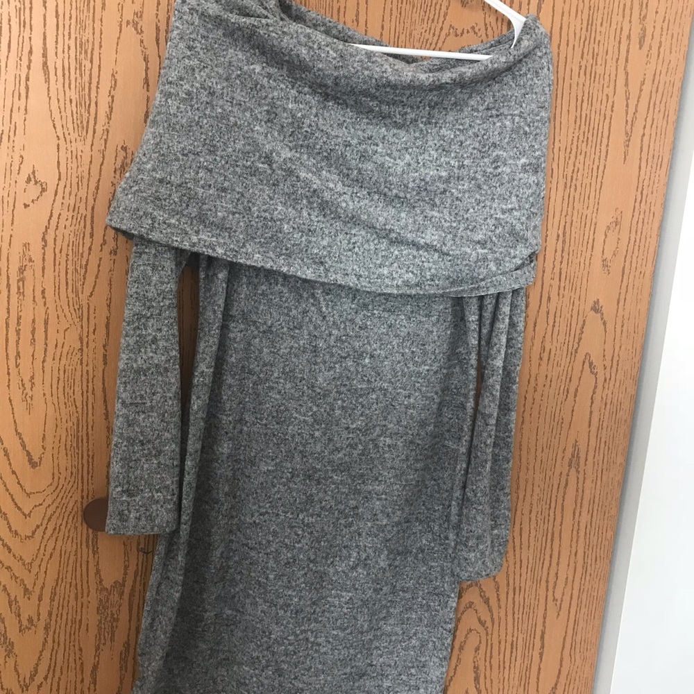 Grey winter dress